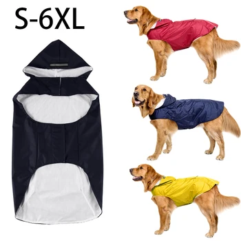 פס אביזרים מעיל גשם Rainwear עם בגדים מעיל ברדס מעיל רעיוני כלבים פונצ ' ו גשם מחמד חסין כלב חוצות